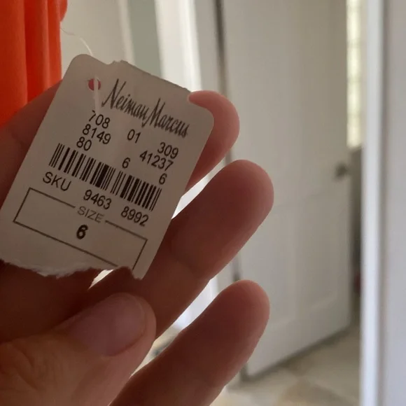 NWT Silk Ali Ro Coral Dress - Picture 5 of 8